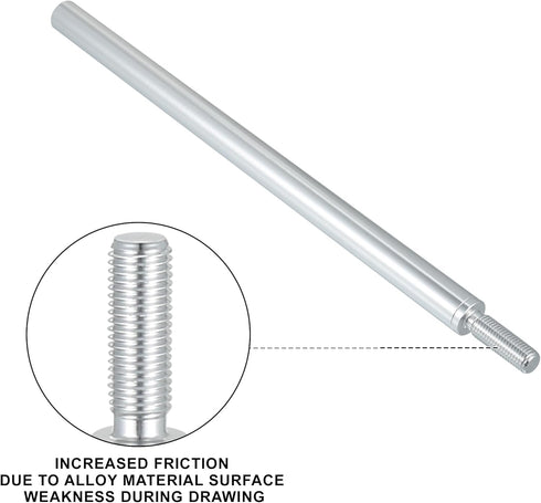 ACROPIX 10" Shift Knob Extender Aluminum Alloy Car Gear Lever Stick Shifter Extension M10x1.25 Fit for Nissan for Mazda - Pack of 1...