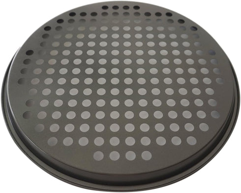 11Inch Pizza Pans with Holes, Nonstick Round Pizza Trays for Toaster Oven, Carbon Steel Pizza Baking Pan Set for Fresh & Frozen Pizza, Vented Pizz...