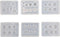 Silicone Mold for Jewels Shapes to Mold - Resin Ear Stud Earrings molds - Epoxy Resin Charms Casting Mould (6pcs)...