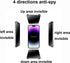 2 Pack 360 Degree Anti-glare Privacy Tempered Glass for iPhone 14 Pro Anti-Spy 4 Directions Matte Screen Protector Film 4 Sides Anti-Peeping 6.1 i...