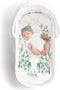 JumpOff Jo - Hypoallergenic Fitted Bassinet Sheet for Baby Boys & Girls - Rectangular, Hourglass & Oval Crib Compatible, Soft, Breathable, Machine...