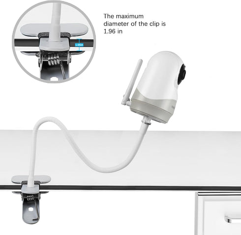 Baby Monitor Mount Holder for HelloBaby HB40/ HB65/ HB66/ HB6339/ HB6336/ HB6351/ HB6550, Blemil BL9052-2, Juan 2215, VTimes VT302-Mounting Bracke...
