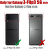 Samsung Galaxy Z Flip 3 5G Case,Galaxy Z Flip 3 Leather Phone Case with Hard Shockproof Back Cover Slim Durable, for Galaxy Z Flip 3 5G 2021 (Blac...