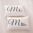 NTBED Couples Pillowcases Mr and Mrs Pillow Covers Heart Printed Bed Pillowcase,Valentine's Day,Anniversary Wedding Gifts Home Decoration (19''x29...