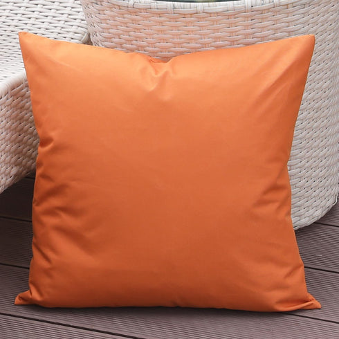 20 x 20 Inches Outdoor Waterproof Solid Throw Pillow Covers, Outside Water Resistant Square Cushion Cases for Patio Lawn Balcony Couch Sofa, Pack ...
