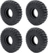 RCLIONS 4PCS Rubber Micro 1" RC Wheel Tires 62mm for 1/24th Axial SCX24 Deadbolt,C10,JLU CRC,Bronco RC Crawler Truck Car (B Style)...