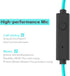 mucro Sports Headphones Wired Over Ear Behind The Neck Headphones Running Earphones Wrap Around in-Ear Stereo Earbuds with Microphone for Jogging ...