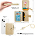 M-Plateau Phone Wallet Stick On PU Leather Card Holder With Zipper Coin Pocket Compatible with iPhone and iPhone Case for Women With 3M Adhesive A...