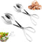 2 PACK Buffet Tongs,Stainless Steel Salad Tongs,Serving Tongs for Home Kitchen,Cake,Bread,Catering,Party,Barbecue,Seafood,Frying(10Inch and 8Inch)...