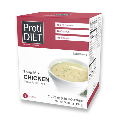 ProtiDIET High Protein Chicken Soup Mix - Low Sugar, No Fat, Quick and Easy-to-Prepare Meal Replacement Protein Powder Soup Mix Nutritious Vitamin...