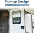 RV Door Window Shade Cover, Sun Blackout Fabric for Camper Privacy Entrance (16 x 25 inch)...