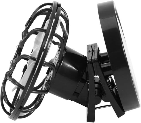 LiebeWH Electric Clip On Solar Fan Portable Air Conditioner Cooling Fan Quiet Desk Fan for Travel Camping Hiking...