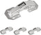 4-Pack Hidden Hinges for Cabinet Doors Frameless, Concealed Cabinet Hinges, Surface Mount Hinges...