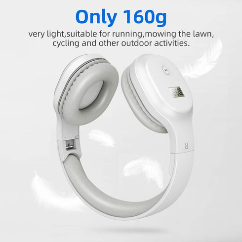 Rechargeable and Portable Personal FM Radio Headphones with Best Reception, Walkman Wireless Headset FM Radio Ear Muffs for Jogging, Mowing, Cycli...