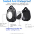 Black AirTag,Portable AirTag,Airtag Holder,Waterproof AirTag Case,Pet Tracking AirTag,Carbon AirTag,Hard TPU Full Body Protective Tracker Case for...