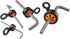 Hand Tool Attachment Slips, Easy Slide On Design, Connects to Tool Lanyards, Squids 3740, Variety Pack, 4-Pack,Black & Orange...