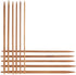 55pcs/Set Knitting Needles Kit Carbonized Bamboo Double Pointed Needles Set in 11 Sizes 13cm/5.1in (2.0mm-5.0mm)...