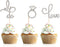Donoter 48 Pcs Silver Glitter Diamond Ring Cupcake Toppers Love I Do Cake Picks for Wedding Engagement Party Decorations...