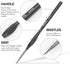 Nicpro 15 PCS Micro Fine Detail Paint Brush Set, Small Miniature Fine Tip Detail Brushes Kit for Acrylic Oil Watercolor, Models, Paint by Numbers,...