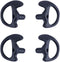 Two Way Radio Ear Mold Replacement Soft Silicone Ear Insert Earmold for Acoustic Coil Tube Earpiece (Black, 2 pair small)...