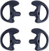 Two Way Radio Ear Mold Replacement Soft Silicone Ear Insert Earmold for Acoustic Coil Tube Earpiece (Black, 2 pair small)...
