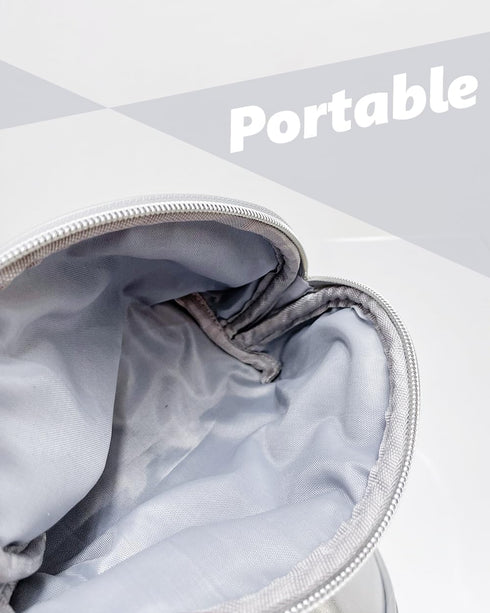 Small Makeup Bag?Cosmetic Bags for Women?Silver Leather Makeup Pouch...