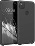 kwmobile Case Compatible with Google Pixel 4a Case - TPU Silicone Phone Cover with Soft Finish - Black Matte...