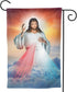 YISHOW Divine Mercy Jesus Christian Garden Flag Double Sided Vertical Lord Faith Christian Religious House Flags Yard Signs Outdoor Decor 12.5"X18...