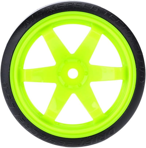 GoolRC 4PCS/Set 1/10 Drift Car Tires Hard Tyre Replacement for Traxxas HSP Tamiya HPI Kyosho On-Road Drifting Car (Green)...