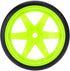 GoolRC 4PCS/Set 1/10 Drift Car Tires Hard Tyre Replacement for Traxxas HSP Tamiya HPI Kyosho On-Road Drifting Car (Green)...