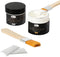 Gilding Adhesive, Gold Leaf Adhesive Kit, 50ml Gilding Epoxy Glue and 50ml Varnish, Water-Based Top Coat for Professional Craft Use...