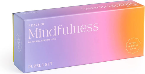 Galison 7 Days of Mindfulness Puzzle Set – 7 70-Piece Puzzles for Each Day of The Week for Meditation Restoration Reinvigoration...
