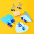 WOOYAS Earring Making Kit 50Pcs Blue Dream Theme Jewelry Making Kit 4-6 Pairs Fashion Colorful DIY Acrylic Earrings Kits for Women...
