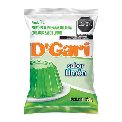 D'Gari Gelatin Dessert Lime -Dgari Limon 5 pack (LIMON)...