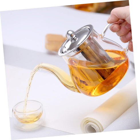 1 Set Teapot Loose Leaf Tea Pots Water Pitcher Loose Leaf Tea Maker Water Boiler Tea Infuser Kettle Tea Kettles Glass Tea Pot Handheld Water Jug S...