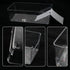 2 Pack Large Transparent Hermit Crab Water Tank with Climbing Ramp, Hermit Crab Aquarium Tank Cage Salt Water Pool Accessories, Hermit Crab Habita...
