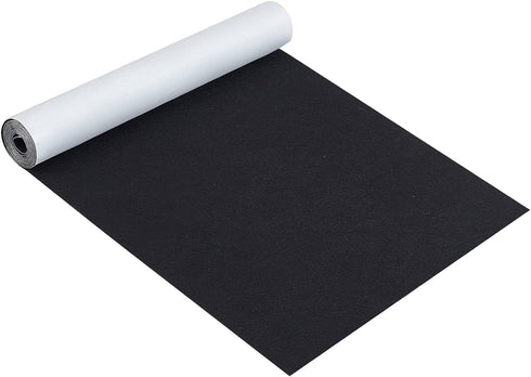 BENECREAT Black Self-Adhesive Felt Fabric 15.7" x 78.7" Shelf Liner for Halloween Decoration, DIY Costume Making and Jewelry Drawer Box Fabric Pee...