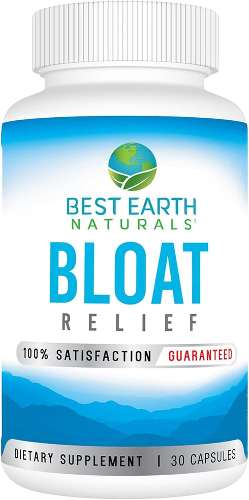 Best Earth Naturals Bloat Relief - Water Supplement with Dandelion, Green Tea, Cranberry, Apple Cider Vinegar & More 30 Count...