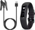 Charger for Garmin Vivosmart 4, Replacement Charging Data Cable Clip Cord for Garmin Vivosmart 4 (Black, 2Pack)...