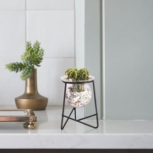 IMIKEYA Metal Crystal Sphere Holder Small Crystal Ball Stand Egg Stand Crystal Ball Holder Crystal Sphere Stand Glass Vase Display Stand Balls Dis...