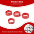 for Jeep JL AC/Radio/Headlight Knob Cover Trim Ring for Jeep Wrangler JL JLU Gladiator JT 2018-2024 Red Interior Accessories 4pcs...