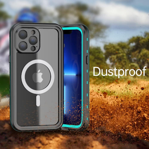 Compatible with Magsafe for iPhone 13 Pro Max Waterproof Case Heavy Duty Protective Full Body Rugged Magnetic Phone Cover with Built-in Screen Pro...