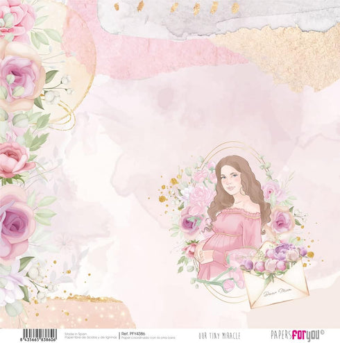 Papers For You - Scrapbooking and Craft Paper Kit | "Our Tiny Miracle" Collection | Includes 10 Double Sided Papers with Different Designs | Size ...