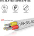 20FT 18 Gauge Wire 3 Conductor, 18AWG Electrical Wire, 18/3 Oxygen Free Stranded Tinned Copper Wire, Insulated Low Voltage Cable for LED Lamps Lig...