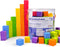 Foam Counting Blocks, 105 Pieces 1 Inch Soft Rainbow Math Counters Cubes, Math Manipulatives Preschool, Classroom Learning Supplies, Stacking Bloc...