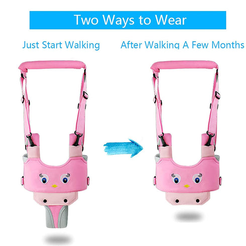 IULONEE Baby Walker, Handheld Kids Toddler Walking Harness Helper Assistant Protective Belt Child Activity Walker Adjustable Standing Up Walking L...