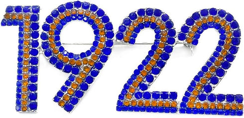 Sorority SIGMA GAMMA RHO society Jewelry 1922 Rhinestone Metal Brooch pin...