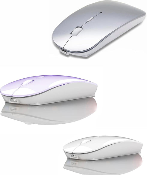 Bluetooth 5.2 Wireless Mouse, Purple, Unisex......