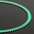 YOUBEIYEE 9.8 Feet Gold Plated Brass Chains Bulk Bluish Green Enamel Arrow Cable Jewelry Chain for Jewelry Making with Jump Rings and Lobster Clas...