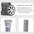 5PCS Wheel Studs, 49mm Long & M12x1.5 Steel Lug Bolts, Steel Tire Studs Replacemnet OEM#610-266 90942-02049 Wheel Lug Stud Car Accessories Compati...